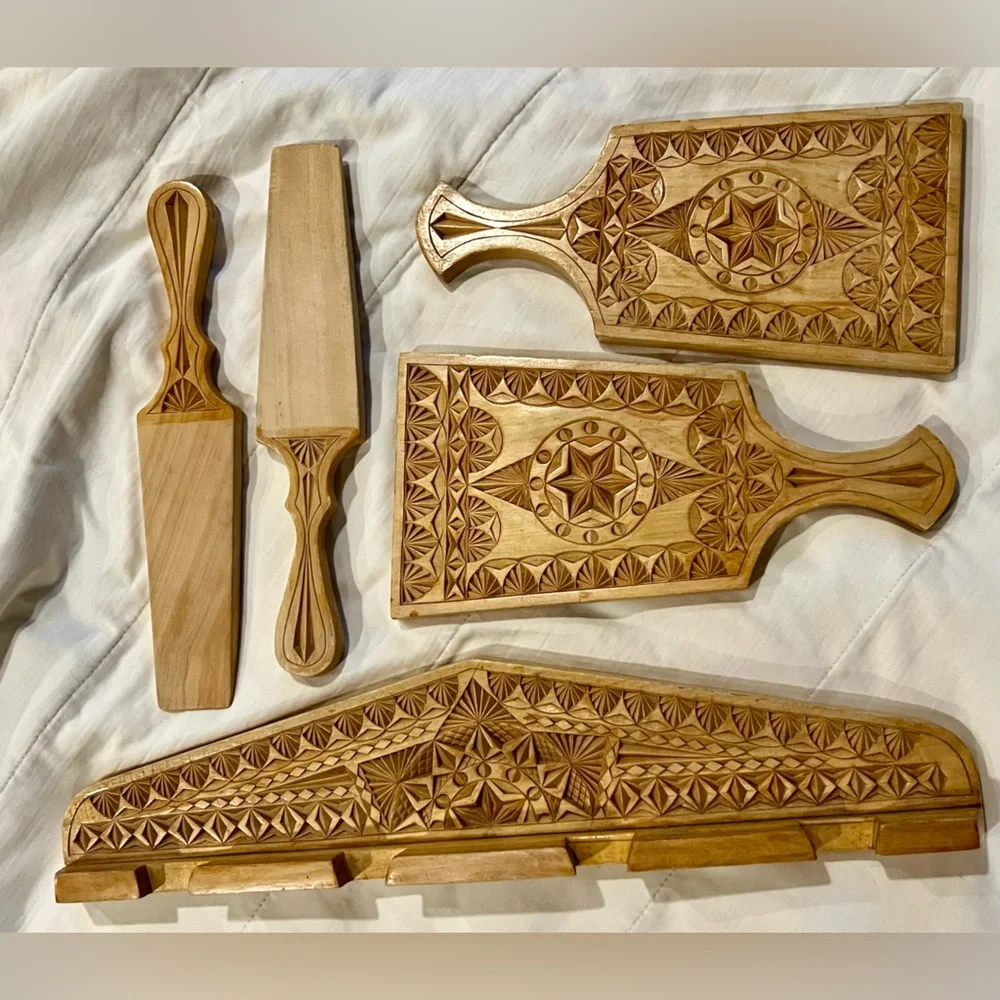 Handcrafted Wooden Wall Decor with Intricate Carvings